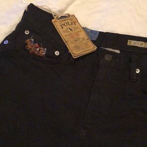 Ralph Lauren men black jean 32x30 classic 867